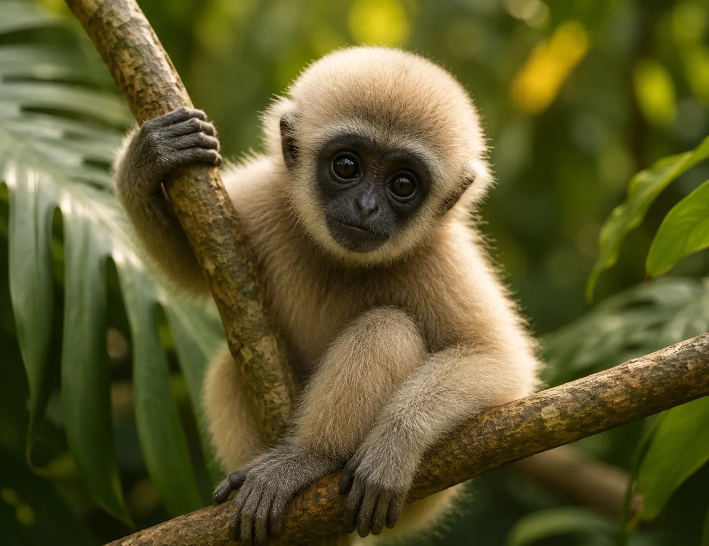 Max, bébé gibbon de Noor Jungle